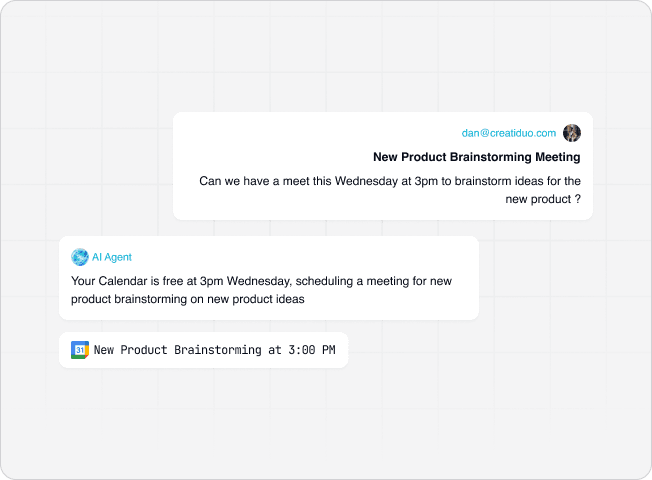 Email agent scheduling